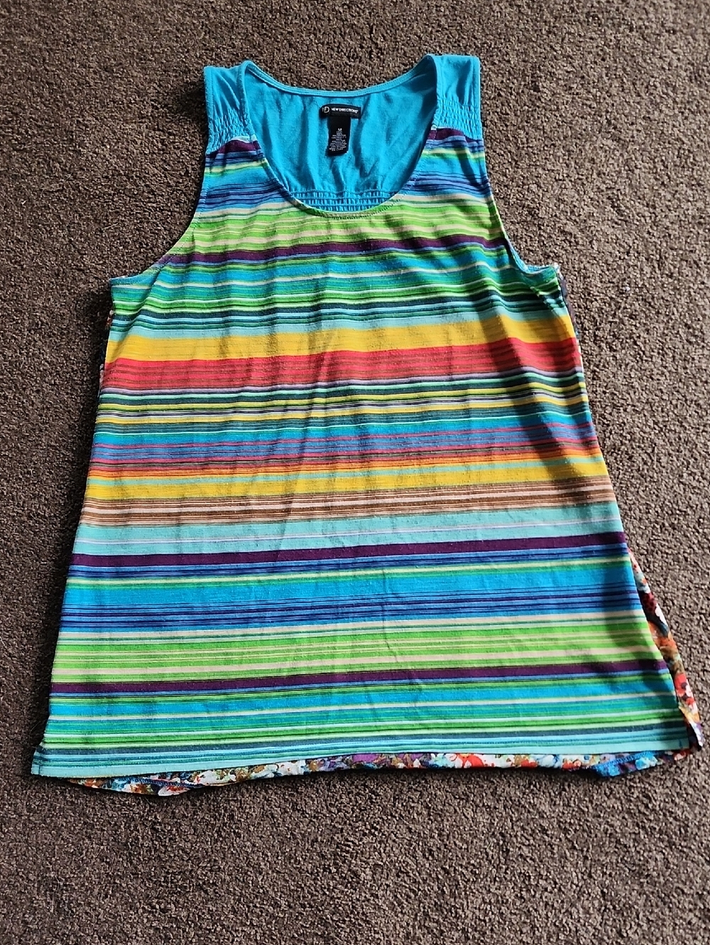 New Directions Tank Top Medium Floral